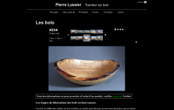 Pierre Lussier, tourneur sur bois