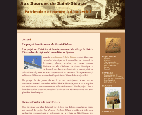 Aux Sources, le Blog