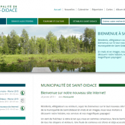 Nouveau site web de la Municipalité de Saint-Didace.