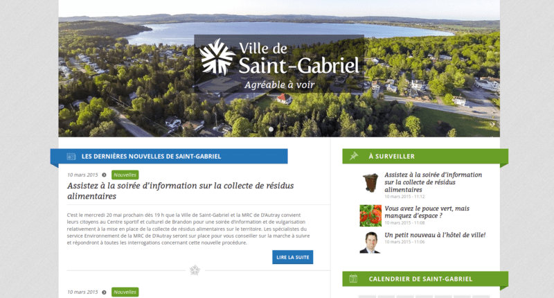 Ville de Saint-Gabriel (Page d'accueil)