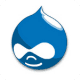 Logo de Drupal.
