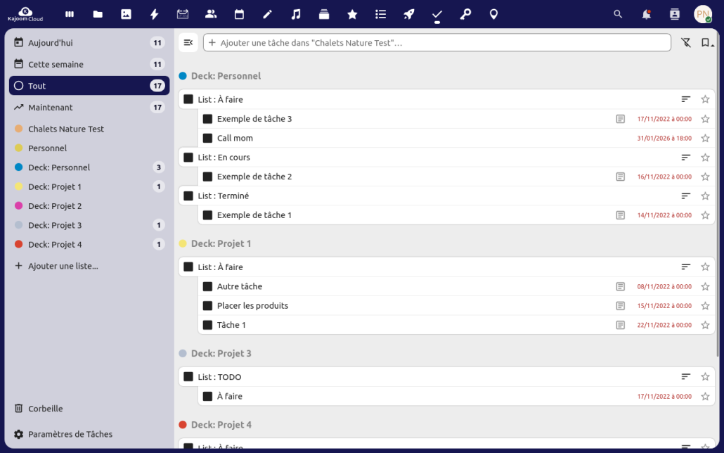 Tasks-Example-Kajoom-Cloud